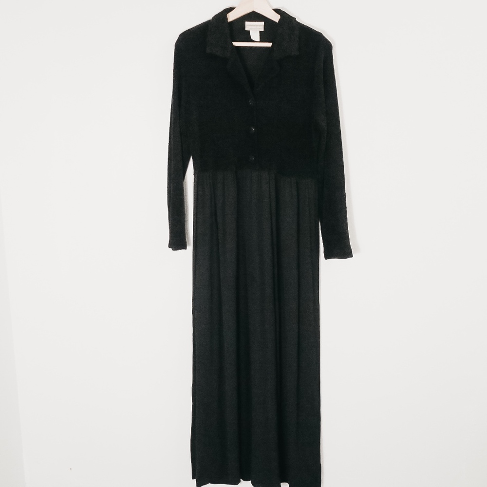 Vintage Coldwater Creek Black Dress Made in USA